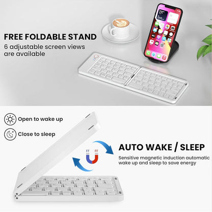 Portable Wireless Multi-Device Foldable Keyboard