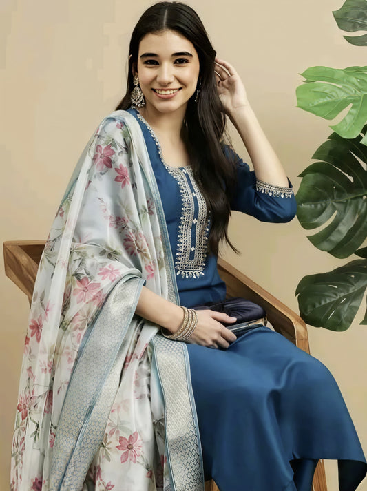Women Rayon Kurti Set with Dupatta | Stylish A-Line Kurta for Daily & Festive Wear