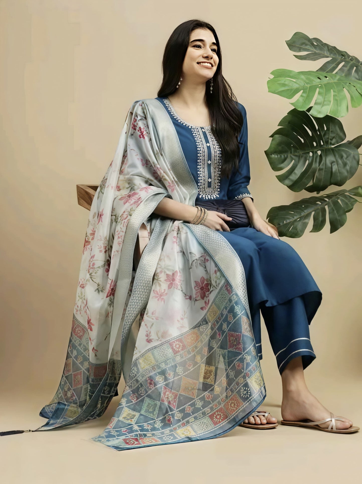 Women Rayon Kurti Set with Dupatta | Stylish A-Line Kurta for Daily & Festive Wear