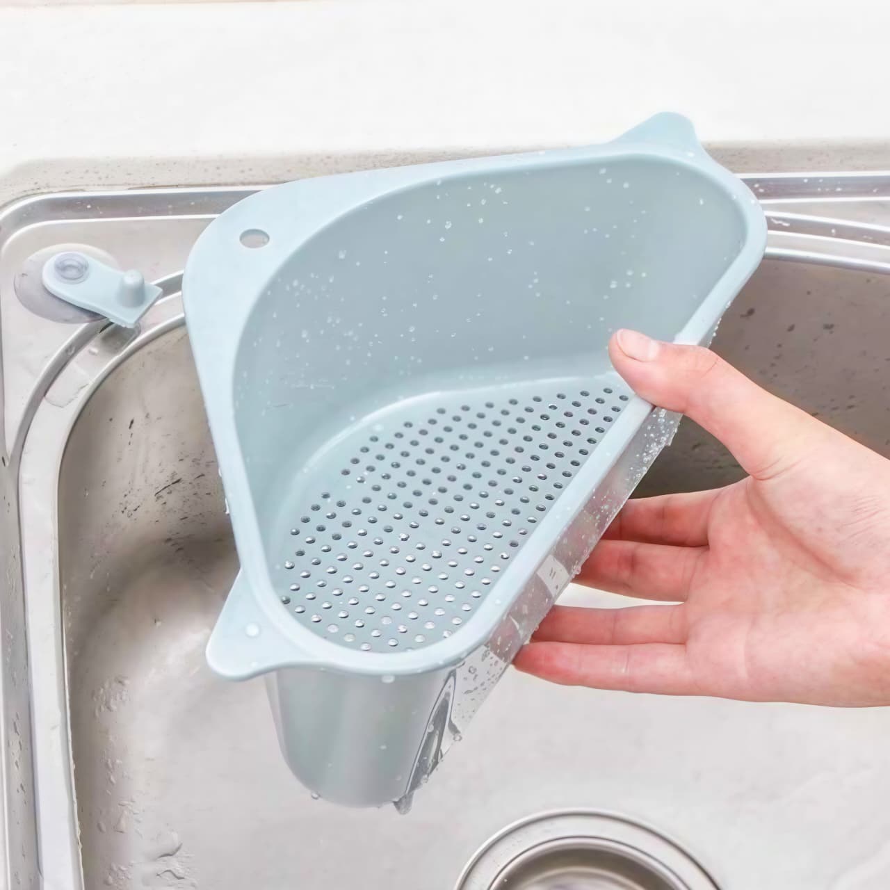 Kitchen Sink Drain Basket | Triangle Filter Strainer | Waste Catcher