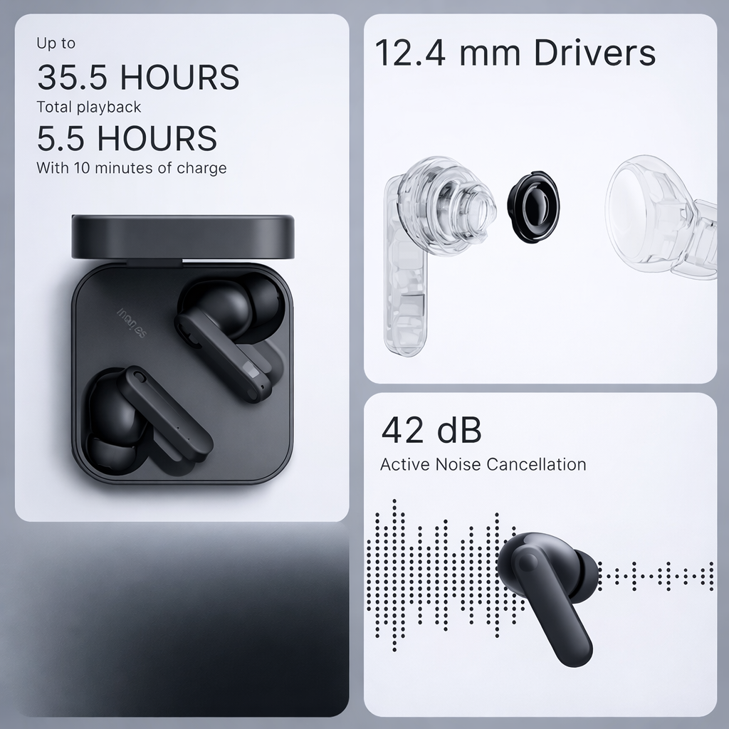 Best Wireless Earbuds with ANC & 10H Battery | Bluetooth 5.2 TWS
